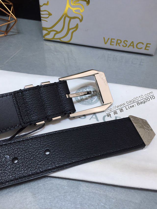 VERSVE高端男士皮帶 範思哲Versace美杜莎針扣搭扣皮帶  jjp1885